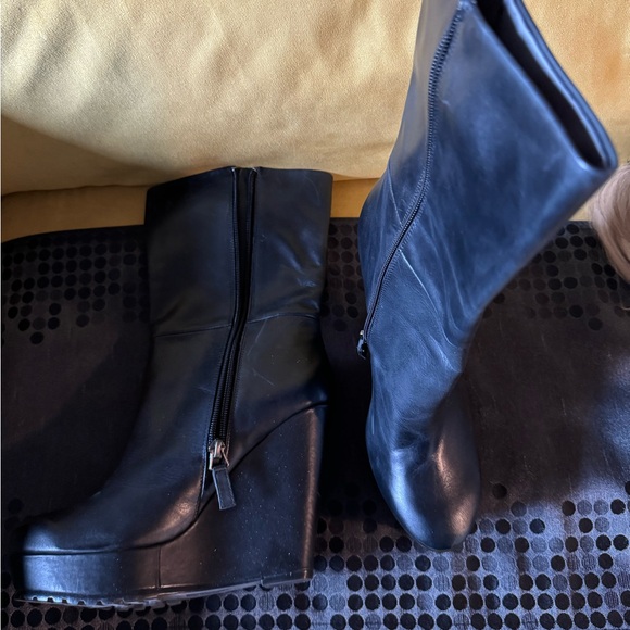 🔥SOLD🔥. Designer wedge booties- purchased at Holt Renfrew! Never worn . - Picture 3 of 4